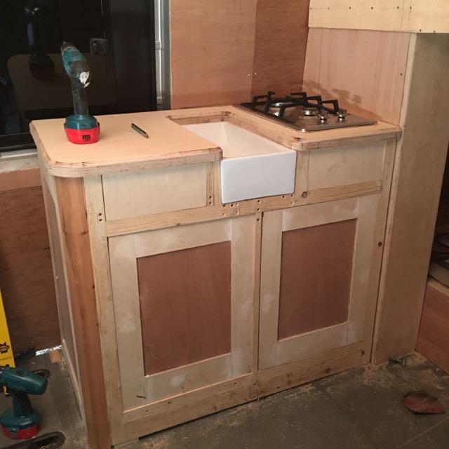 Kitchen Unit In Campervan